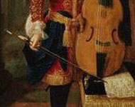 Portrait of Johann Schenk (detail), ca. 1700. Attributed to Peter Schenk (1645-1715), Château de Blois, France.